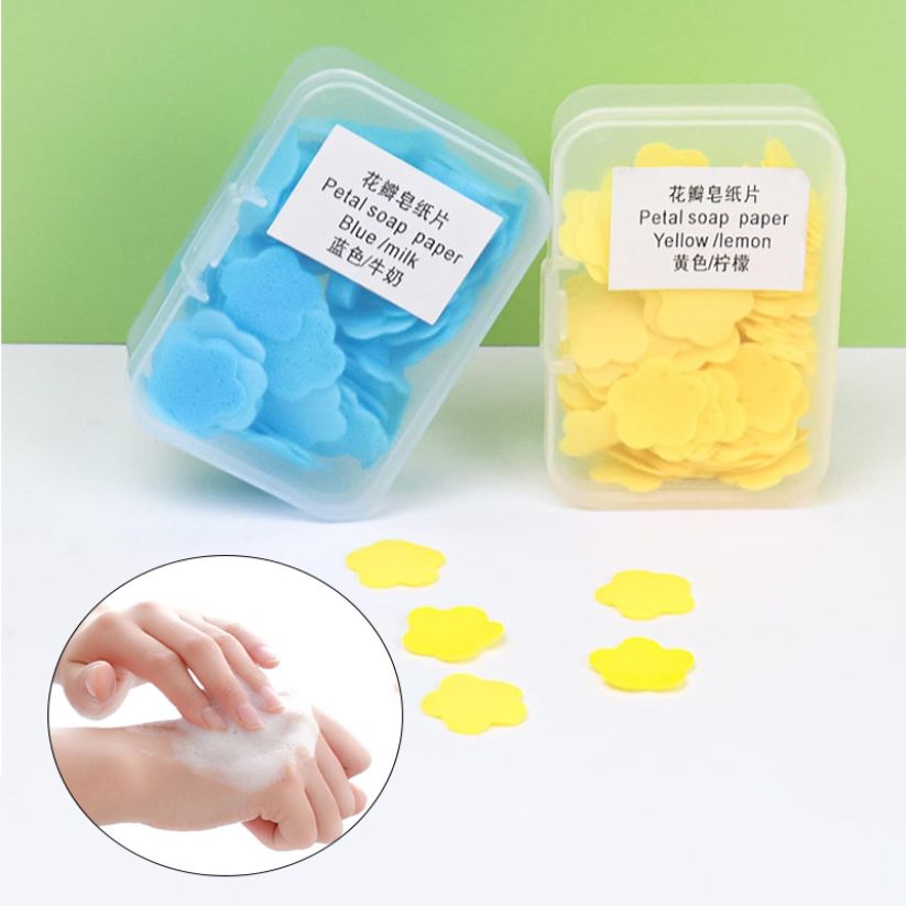 Disposable Petal Paper Soap (Pack Of 4)