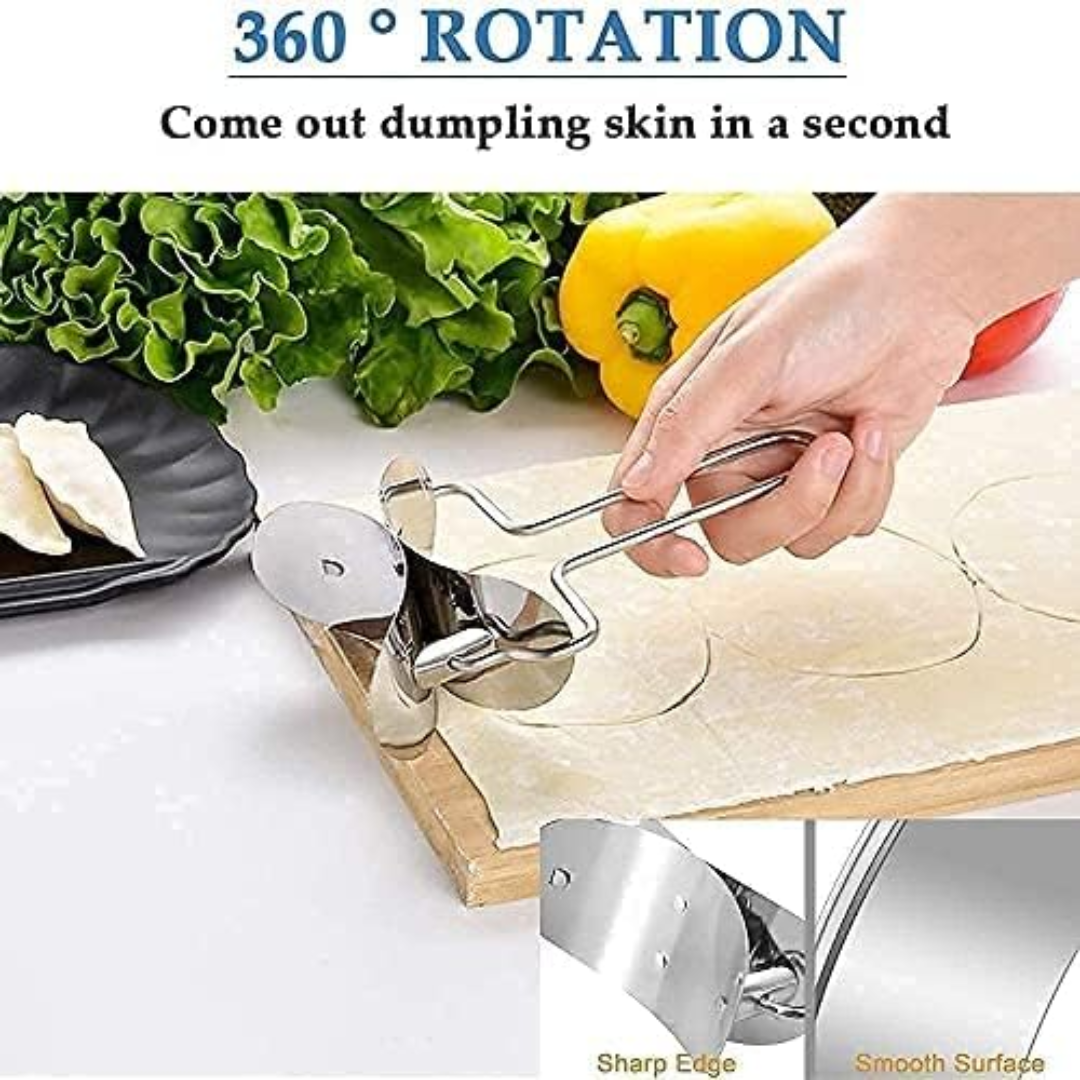 Stainless Steel Puri, Dumpling And Samosa Cutter With Mold