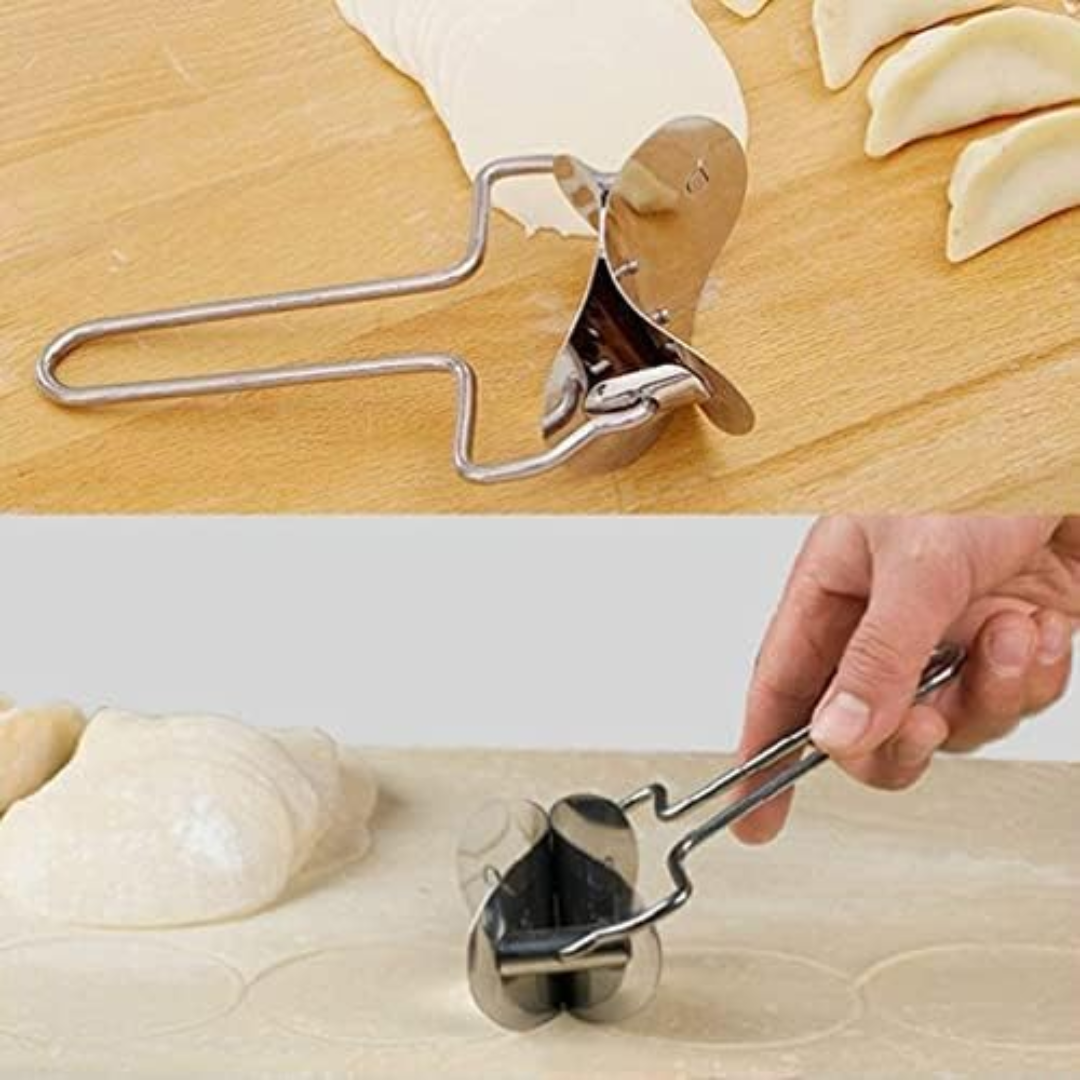 Stainless Steel Puri, Dumpling And Samosa Cutter With Mold