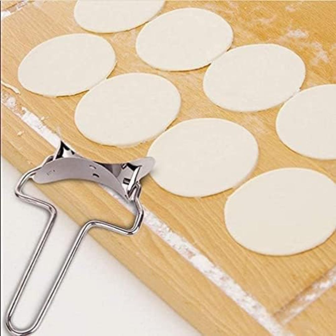 Stainless Steel Puri, Dumpling And Samosa Cutter With Mold