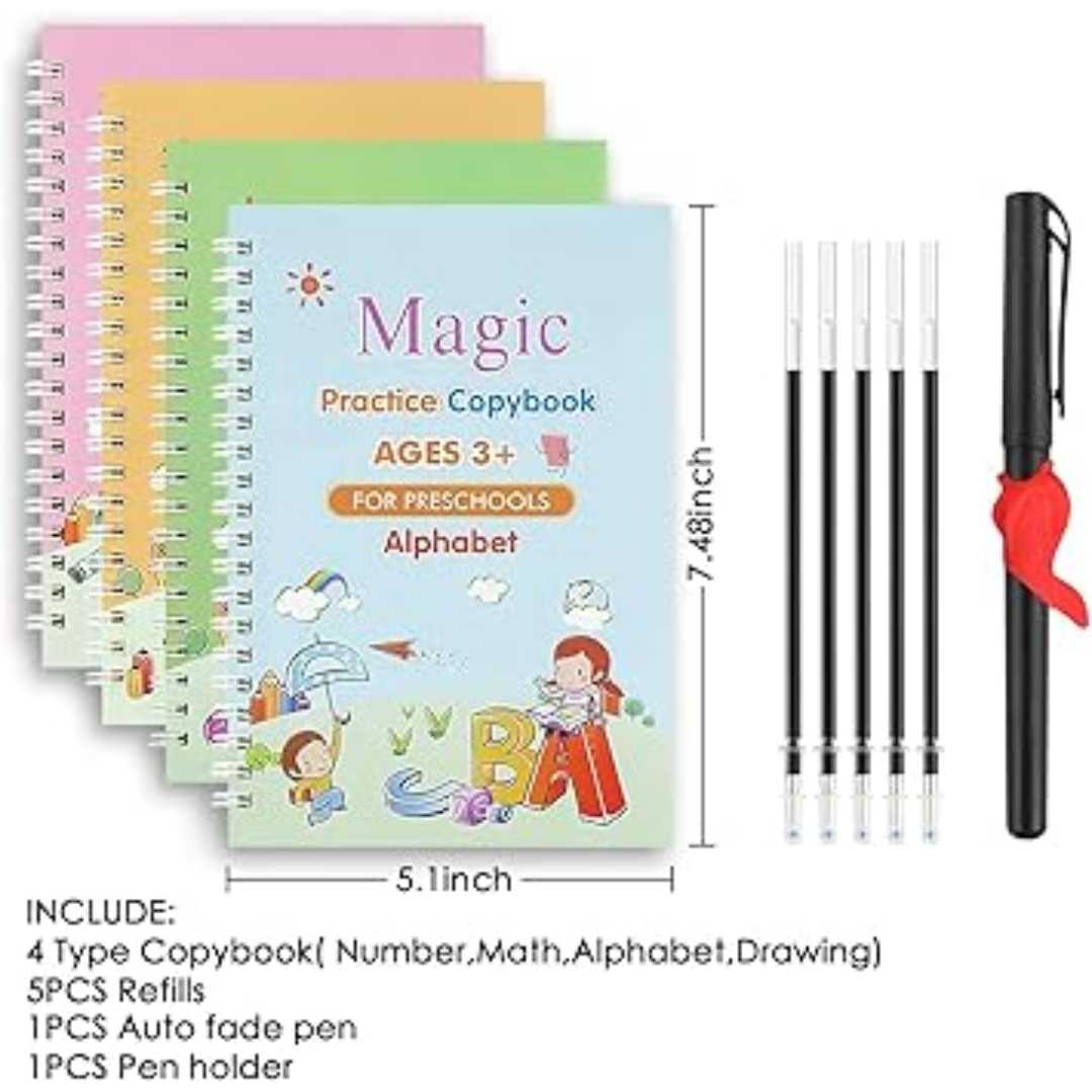 4 In 1 Magic Book Set With 10 Refills