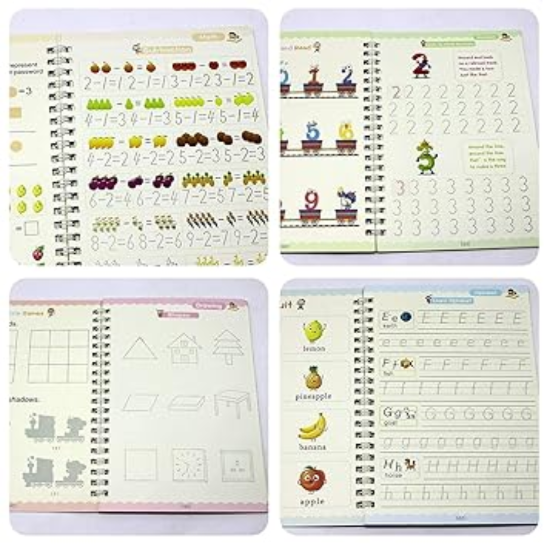 4 In 1 Magic Book Set With 10 Refills
