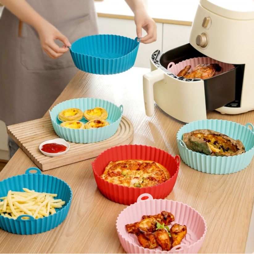 Silicone Air Fryer Baking Plates (Pack Of 2)
