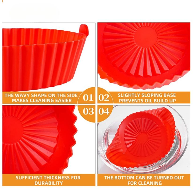 Silicone Air Fryer Baking Plates (Pack Of 2)