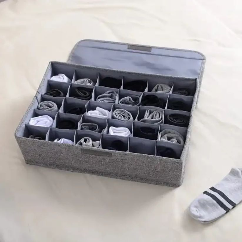 Socks Storage Organizer Box 24 Pocket