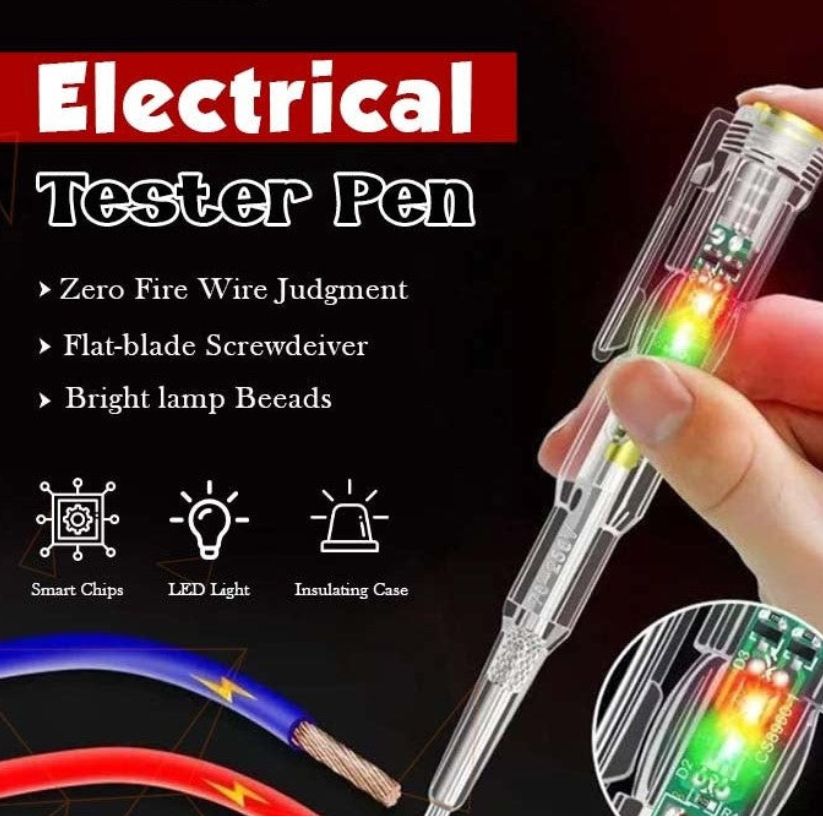 Dual Circuit Electrical Voltage and Current Tester Pen