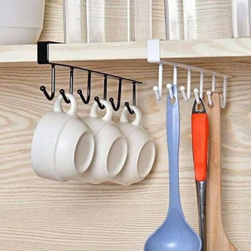 Under Cabinet 6 Hooks Organizer