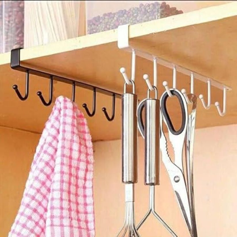 Under Cabinet 6 Hooks Organizer