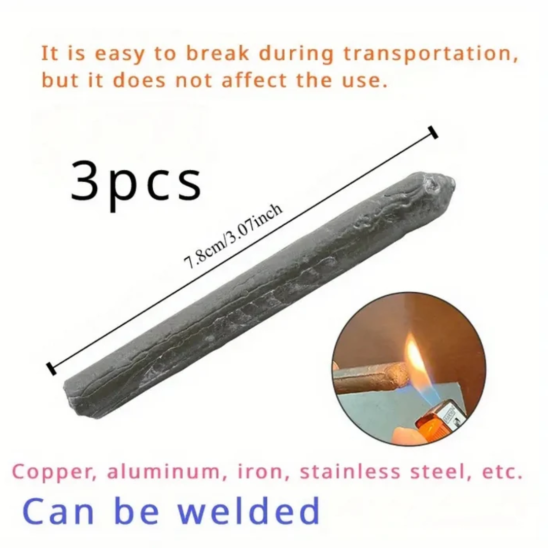 3 Pcs Low Temperature Easy Melt Welding Rods