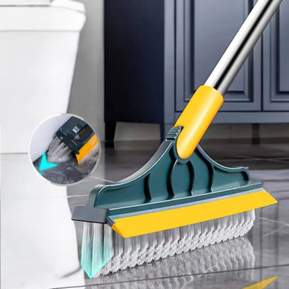 2 In 1 Floor Scrub Brush Rotating With Long Handle