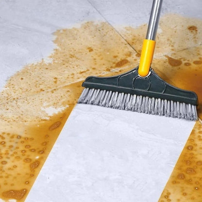 2 In 1 Floor Scrub Brush Rotating With Long Handle