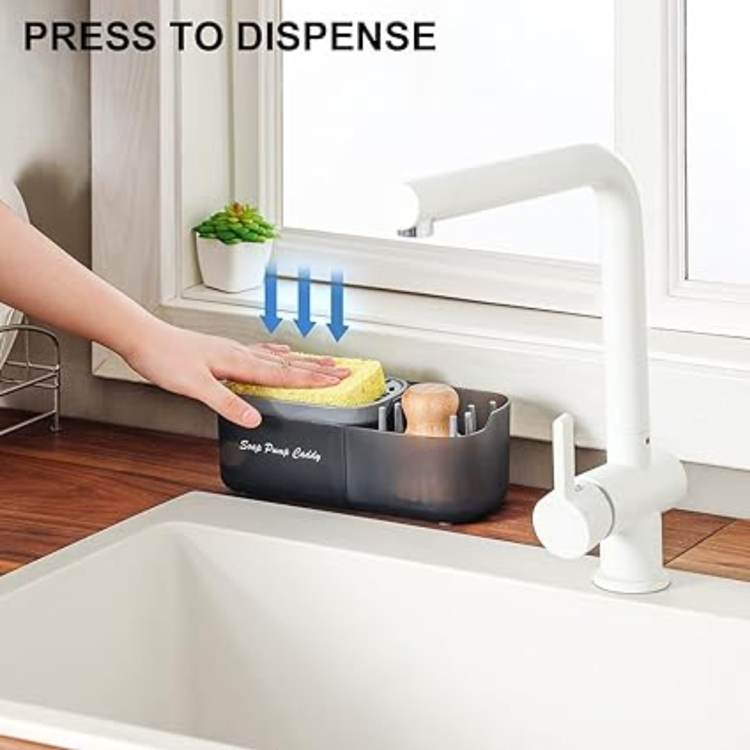 2 in 1 Sink Caddy & Soap Dispenser