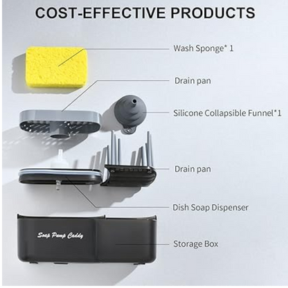 2 in 1 Sink Caddy & Soap Dispenser