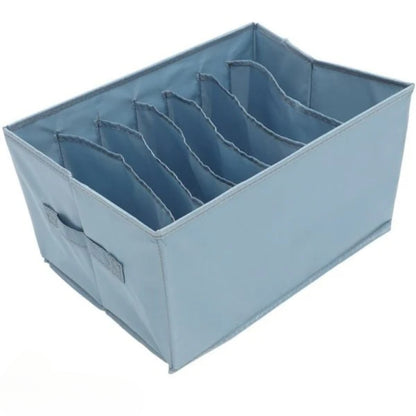 6 Compartments Non-Woven Clothes Organizer (Pack Of 3)
