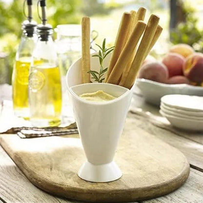 Multi-Function Snack Holder With Dipping Cup (Pack Of 2)