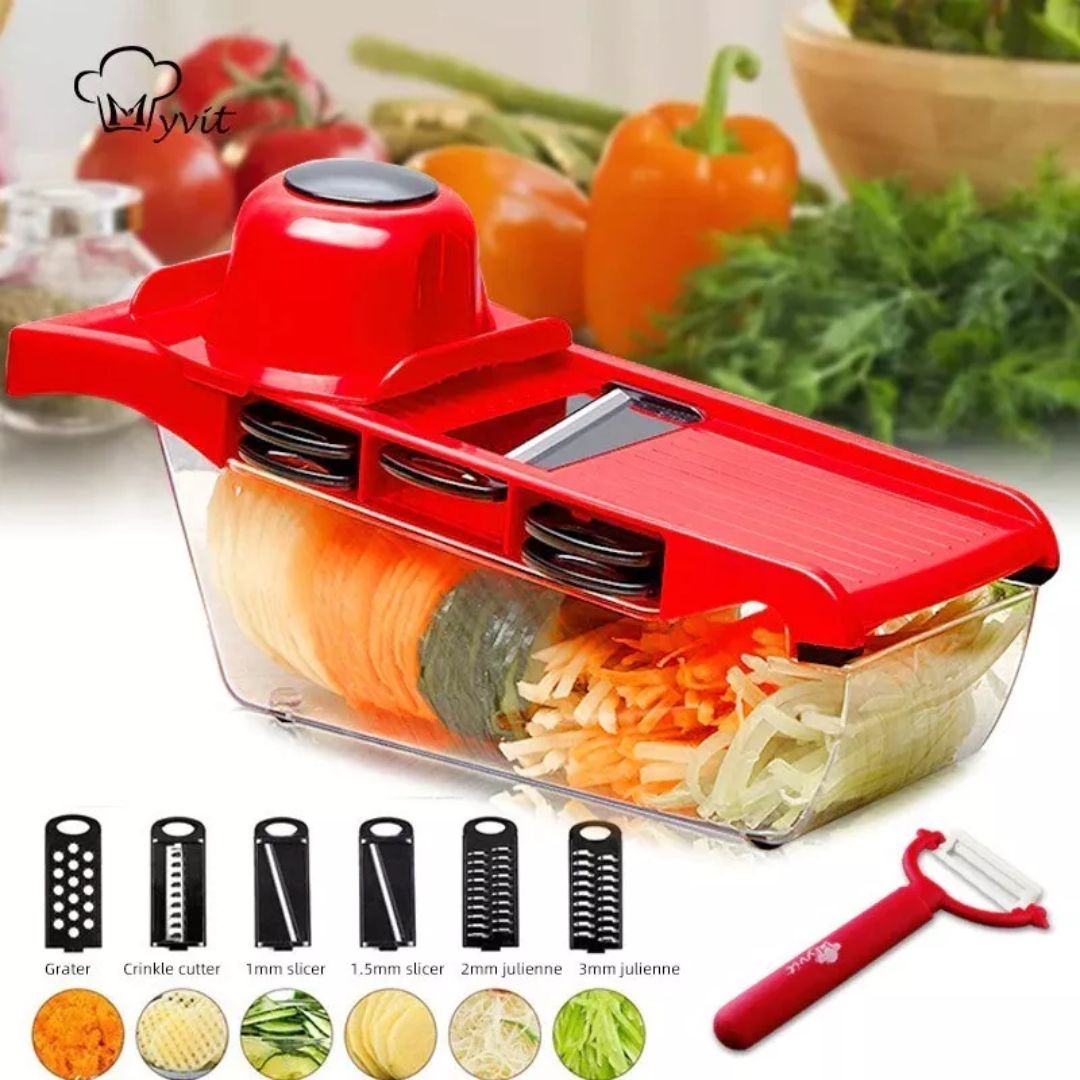 6 In 1 Mandoline Slicer Vegetable Cutter