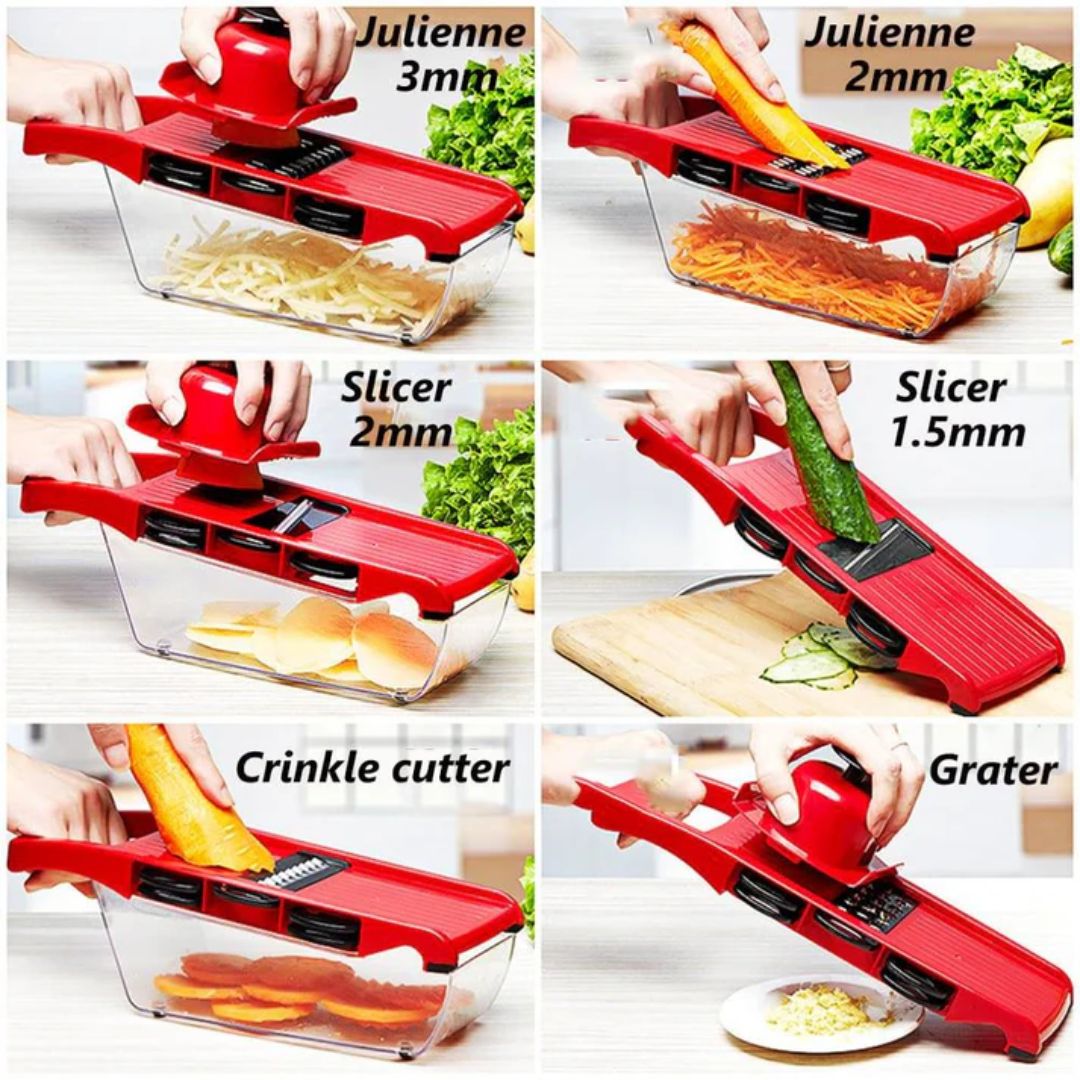 6 In 1 Mandoline Slicer Vegetable Cutter