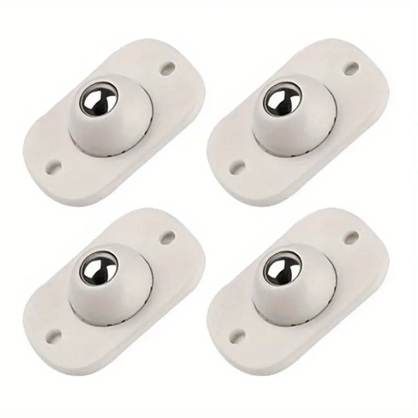 Set Of 4 Small Rotating Furniture Wheels