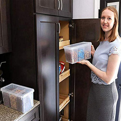 3 Section Fridge Storage Box With Lid