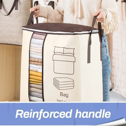 Extra-Large Multi-Use Storage Bag and Organizer for Clothes and Blankets