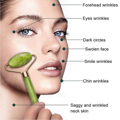 2 In 1 Facial Beauty Jade Roller And Guasha