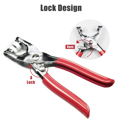 Metal Hand Press Snap Button Pliers Kit With 50 buttons