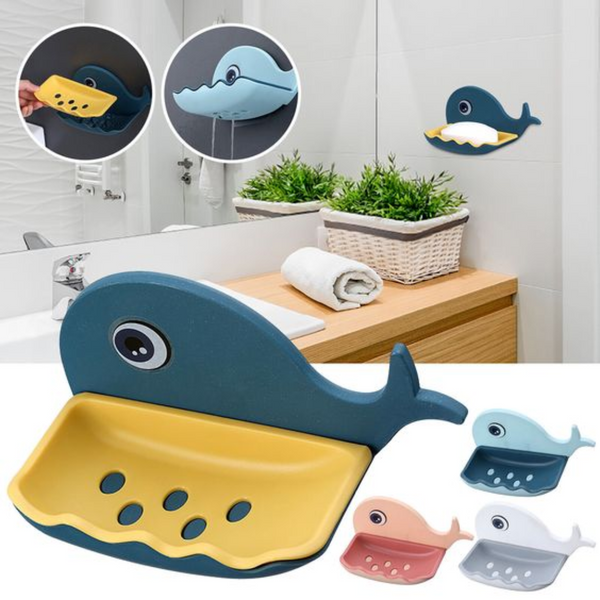 Stick On Whale Soap Dish