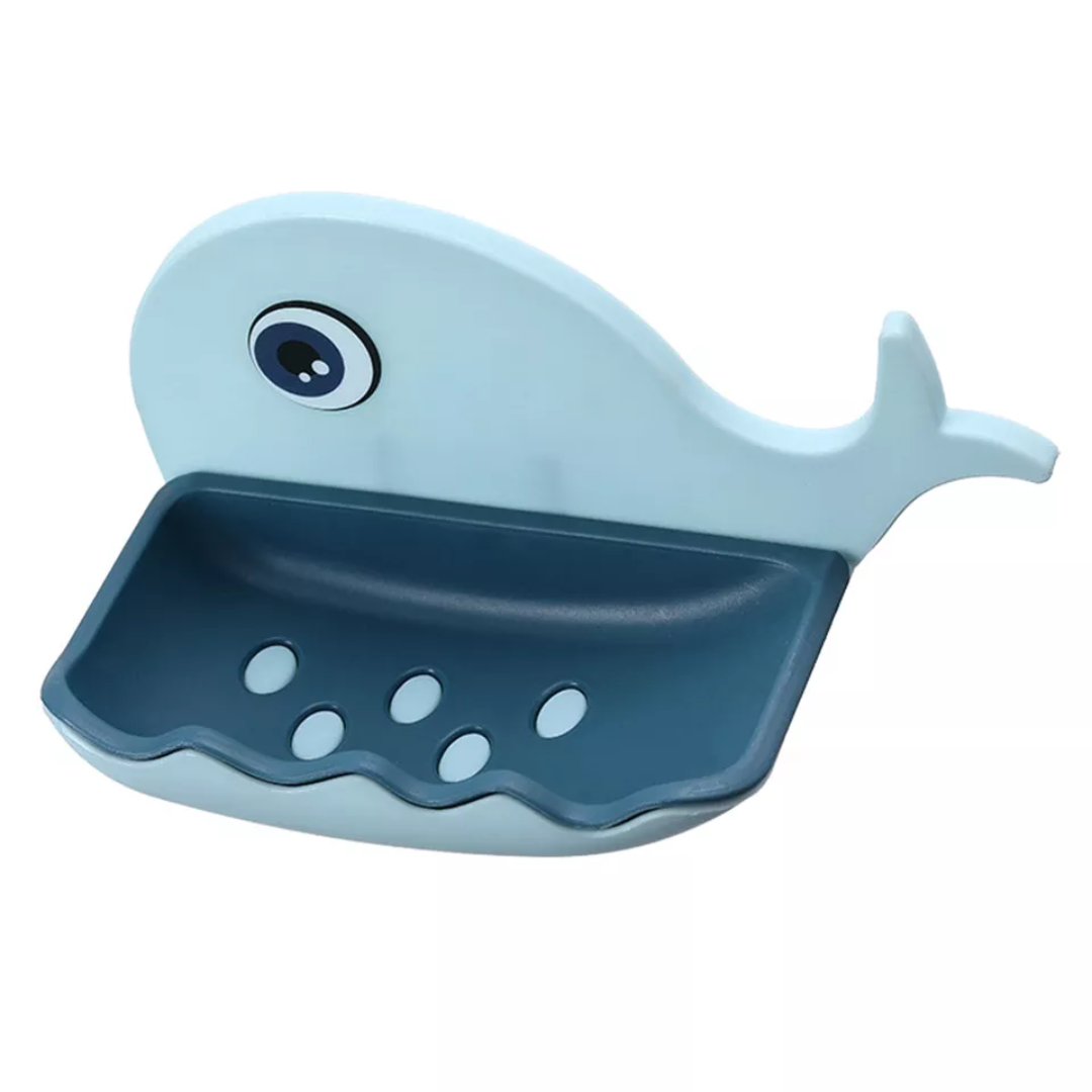 Stick On Whale Soap Dish (Pack Of 2)