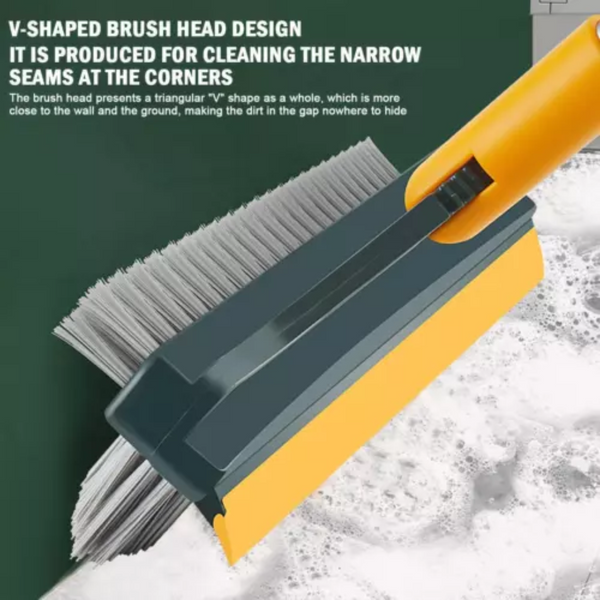 3 In 1 Floor Scrub Brush With Long Handle