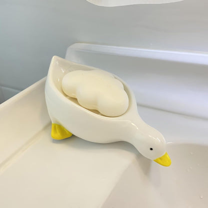 Cute Duck Drain Soap Dish (Pack Of 2)