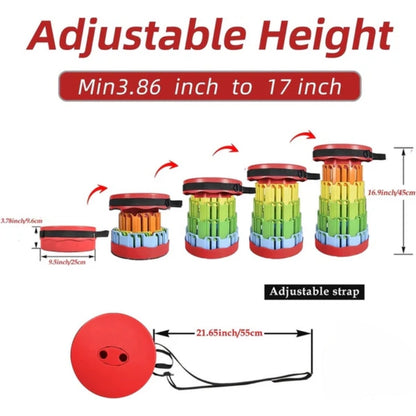Portable Telescopic Folding Stool
