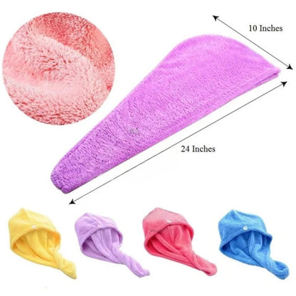 Super Absorbent Head Towel (Pack Of 3)