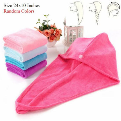 Super Absorbent Head Towel (Pack Of 3)