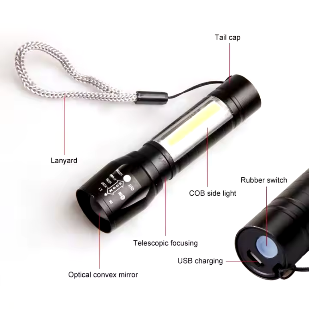Rechargeable Mini Hi Power Flash LED Light