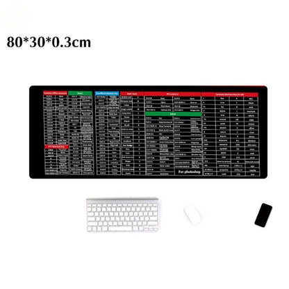 Keyboard Shortcut Pad with All MS-OFFICE Shortcut keys – Quick Key Non-Slip Keyboard & Mouse Pad (Imported)