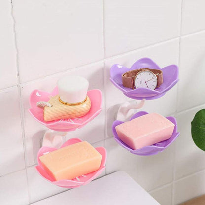 2 Layer Flower Soap Dish (Pack of 2)