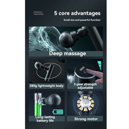 Mini Massage Gun USB Portable For Muscle Relaxation