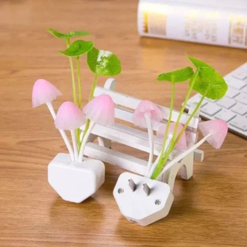 LED Mushroom Night Light With Sensor