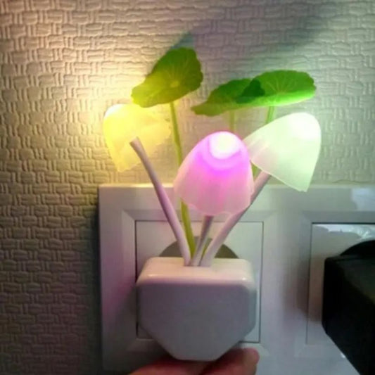 LED Mushroom Night Light With Sensor