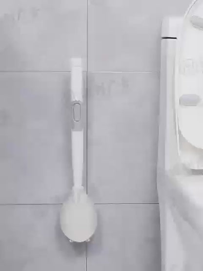 Wall Mounted Toilet Brush With Liquid Dispenser