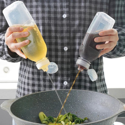 500ML Squeeze Oil Bottle (Pack Of 2)