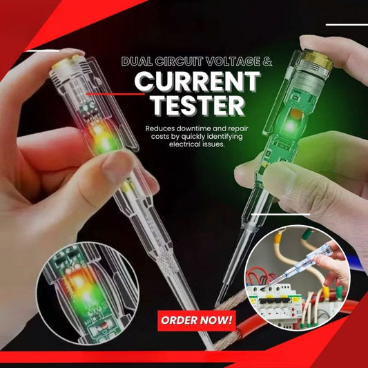 Dual Circuit Electrical Voltage and Current Tester Pen